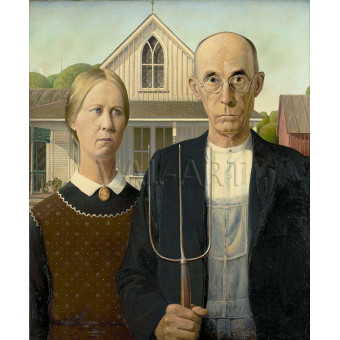 РЕПРОДУКЦИИ НА КАРТИНИ Американска готика (1930)